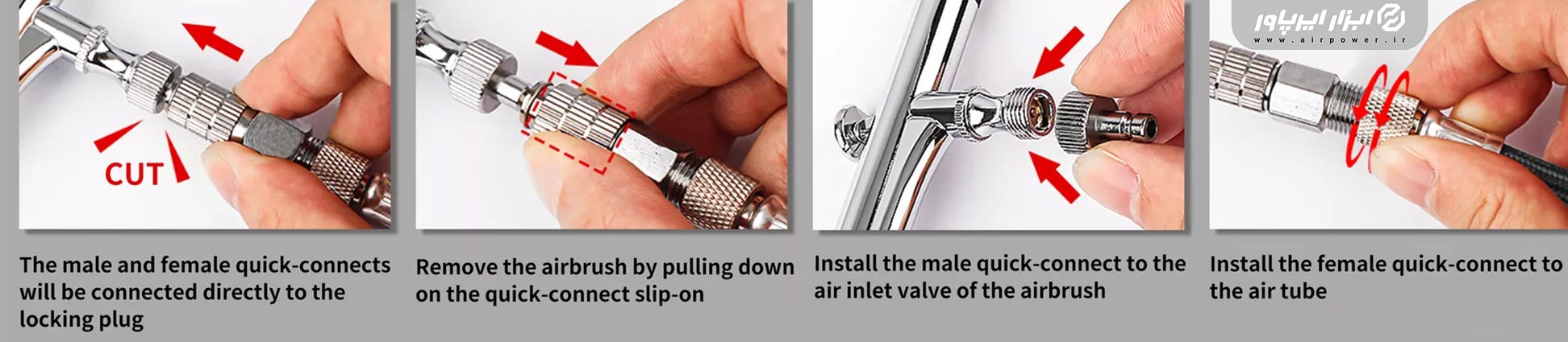 کوپلینگ ایربراش اتوماتیک