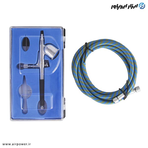 کمپرسور ایربراش اتوماتیک APT سه لیتری با لوازم مدل AT-186SK3