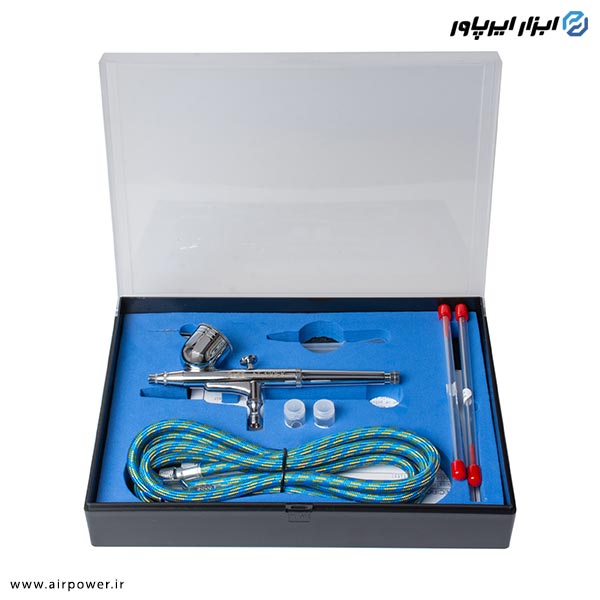 کیت ایربراش APT کاسه رو با لوازم مدل AT-130EK