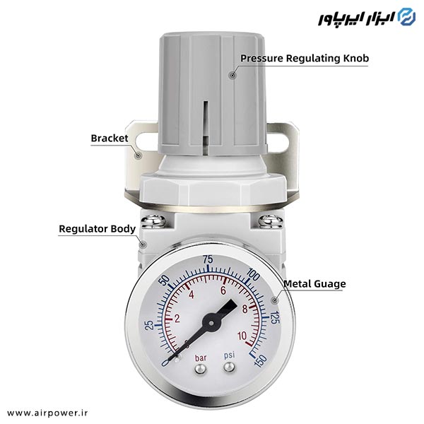 رگلاتور فشار شکن هوا 1/4 اینچ یونو ایر مدل AR2000-02