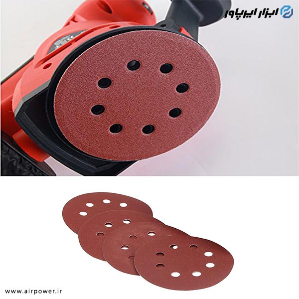 سنباده پشت کرکی 6 اینچ سوراخ دار 10 عددی مدل PK-1097
