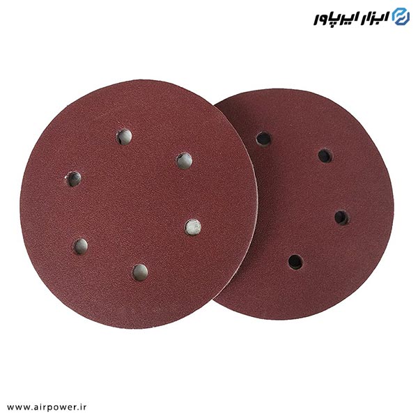 سنباده پشت کرکی 5 اینچ سوراخ دار 10 عددی مدل PK-1096