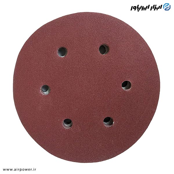 سنباده پشت کرکی 5 اینچ سوراخ دار 10 عددی مدل PK-1096