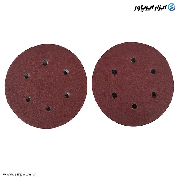 سنباده پشت کرکی 6 اینچ سوراخ دار 10 عددی مدل PK-1097