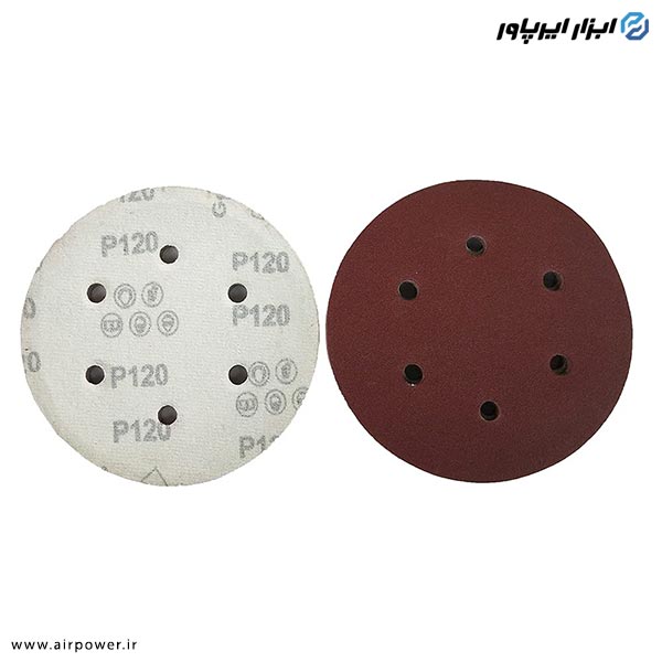 سنباده پشت کرکی 6 اینچ سوراخ دار 10 عددی مدل PK-1097