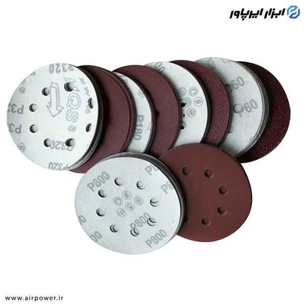 سنباده پشت کرکی 6 اینچ سوراخ دار 10 عددی مدل PK-1097
