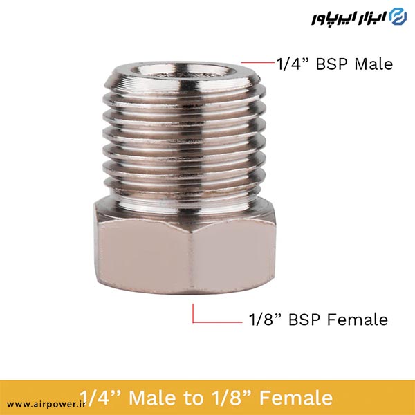 رابط ایربراش APT داخل دنده 1/8 به 1/4 اینچ مدل AT-A5