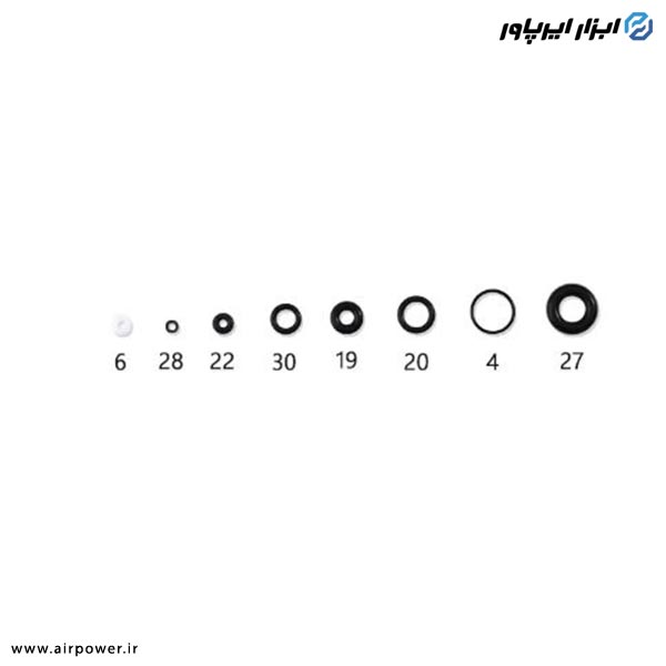 پکینگ اورینگ ایربراش APT هشت تیکه مدل AT-25-130