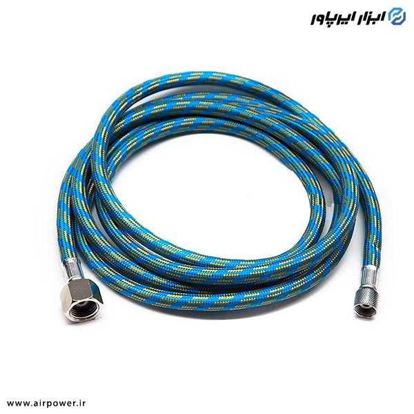 شلنگ ایربراش APT نخدار 180 سانت 1/4 به 1/8 اینچ مدل AT-21-2