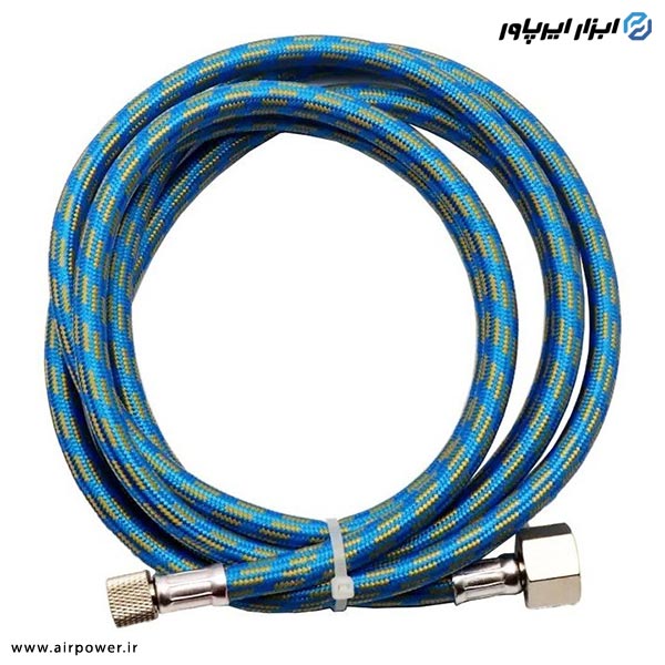 شلنگ ایربراش APT نخدار 180 سانت 1/4 به 1/8 اینچ مدل AT-21-2