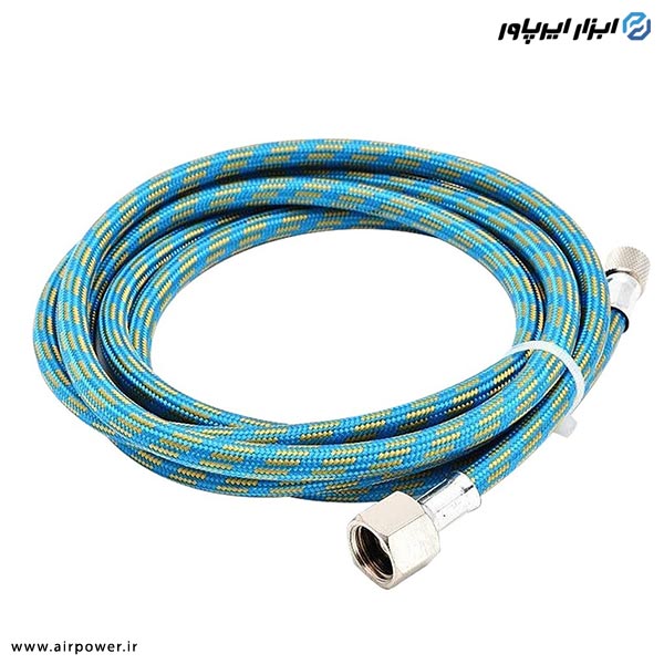 شلنگ ایربراش APT نخدار 180 سانت 1/4 به 1/8 اینچ مدل AT-21-2