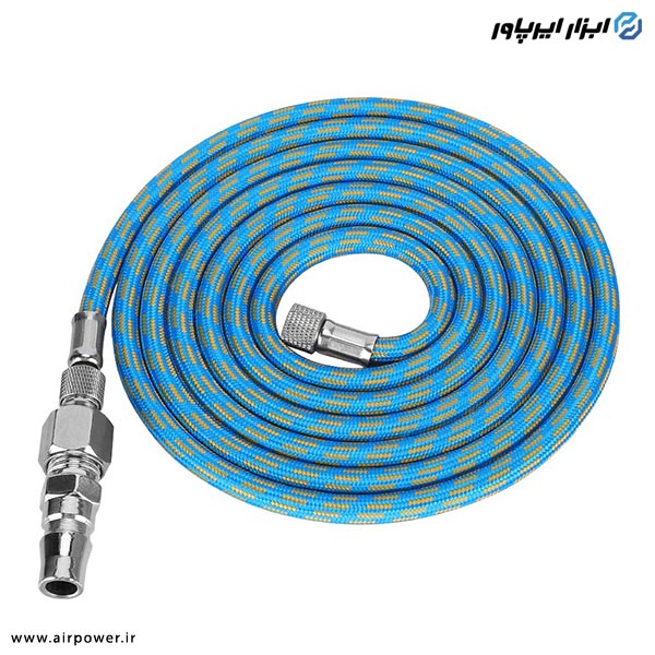 شلنگ ایربراش APT نخدار 1.8 متری با اتصالات مدل AT-21-2k3
