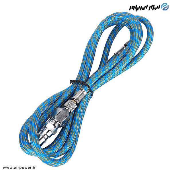 شلنگ ایربراش APT نخدار 1.8 متری با اتصالات مدل AT-21-2k3