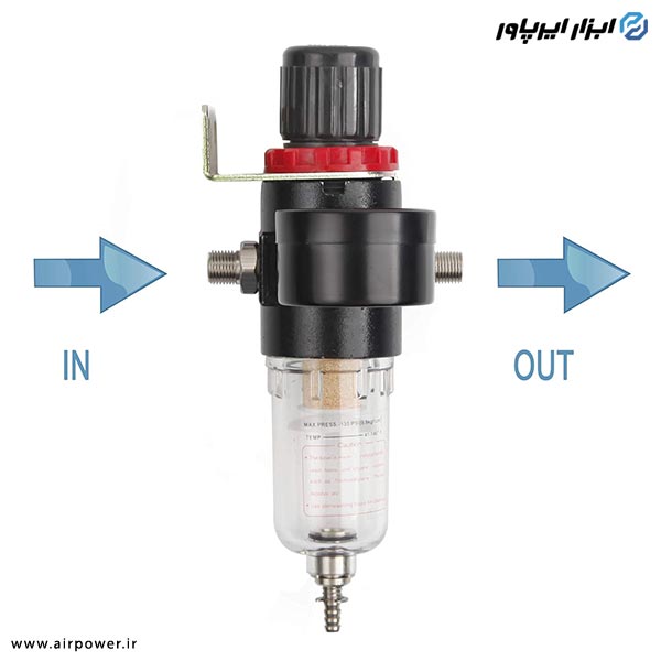 فیلتر و رگلاتور پمپ ایربراش APT با لوازم مدل AT-2000