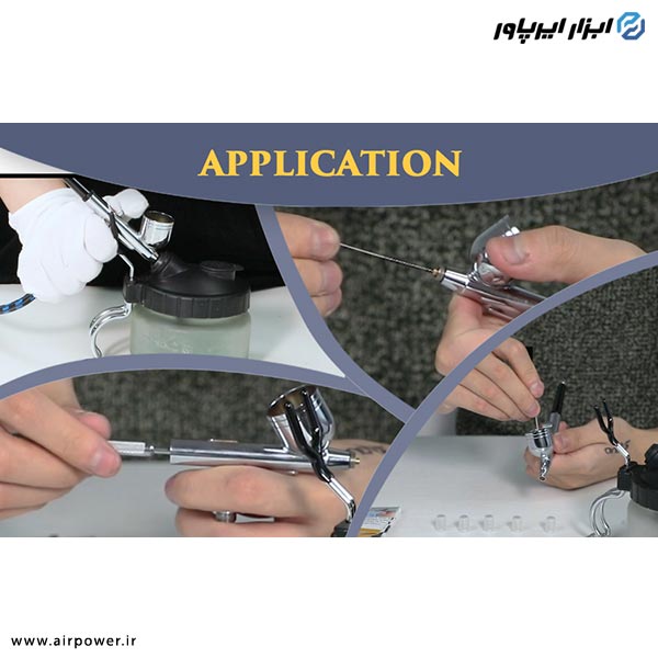 ست کامل نظافت ایربراش APT کیت چهارتایی مدل AT-884