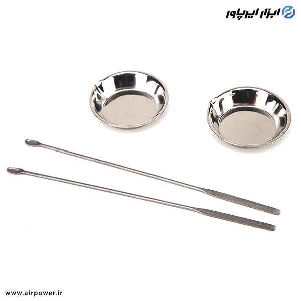 ست همزن رنگ ایربراش APT استیل 4 عددی مدل AT-410