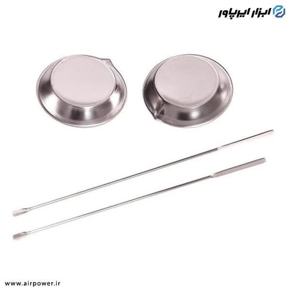 ست همزن رنگ ایربراش APT استیل 4 عددی مدل AT-410