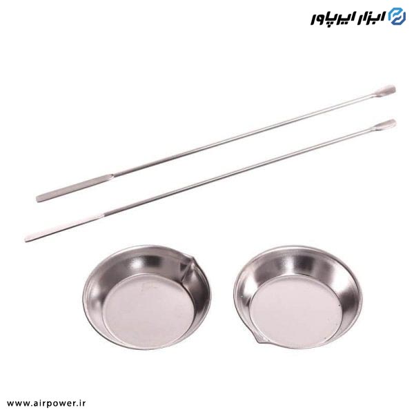 ست همزن رنگ ایربراش APT استیل 4 عددی مدل AT-410