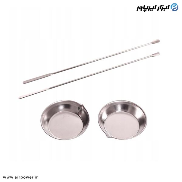 ست همزن رنگ ایربراش APT استیل 4 عددی مدل AT-410