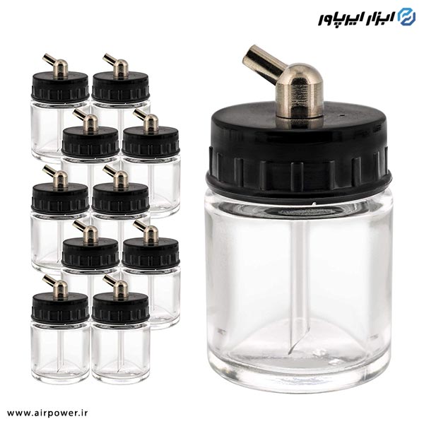 مخزن رنگ ایربراش APT شیشه ای مدل AT-03-138