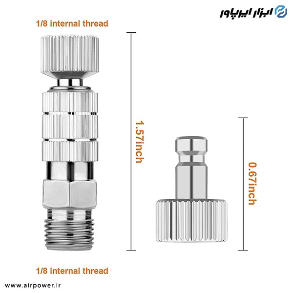 کوپلینگ ایربراش اتوماتیک APT نری و مادگی مدل AT-117