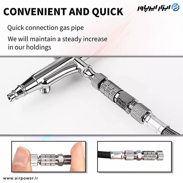 کوپلینگ ایربراش اتوماتیک APT نری و مادگی مدل AT-117