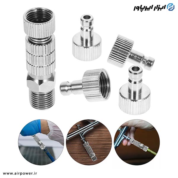 کوپلینگ ایربراش اتوماتیک APT نری و مادگی مدل AT-117