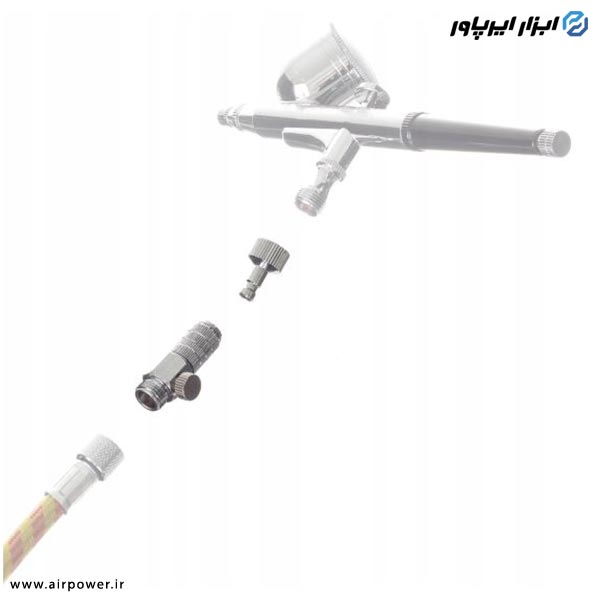 کوپلینگ اتوماتیک ایربراش APT دو تیکه تنظیم دار مدل AT-120