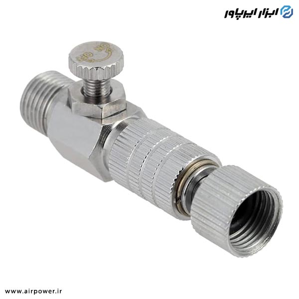 کوپلینگ اتوماتیک ایربراش APT دو تیکه تنظیم دار مدل AT-120