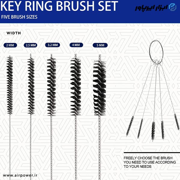 فرچه تمیز کننده قلم ایربراش APT پنج عددی مدل AT-430