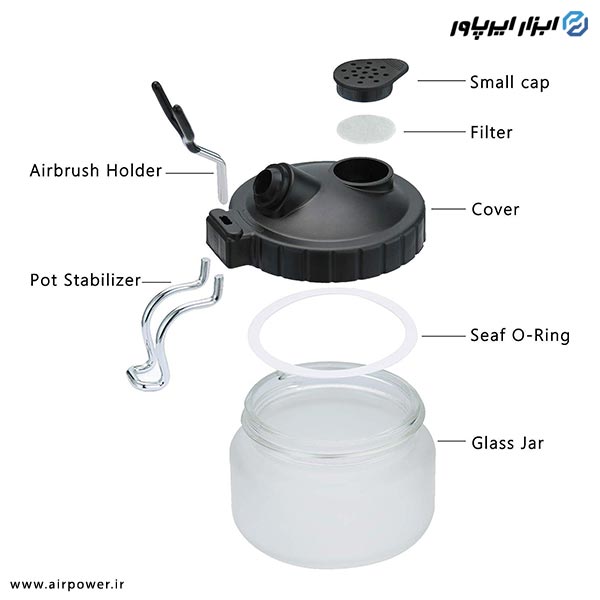 مخزن شستشوی ایربراش APT مدل AT-777A